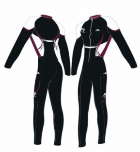 Stylist thermo Zwart/rood Schaatspak